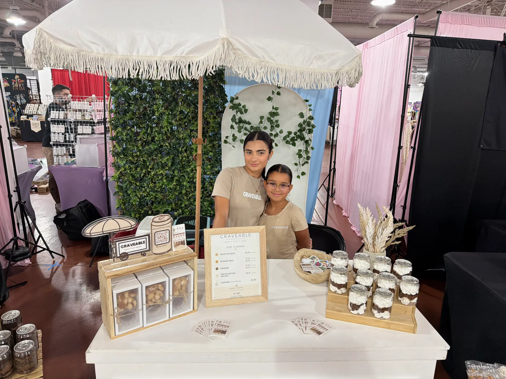 CRAVEABLE hosts behind the market cart